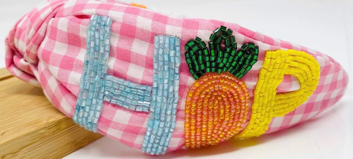 zzz Bunny HOP Check Gingham Headband