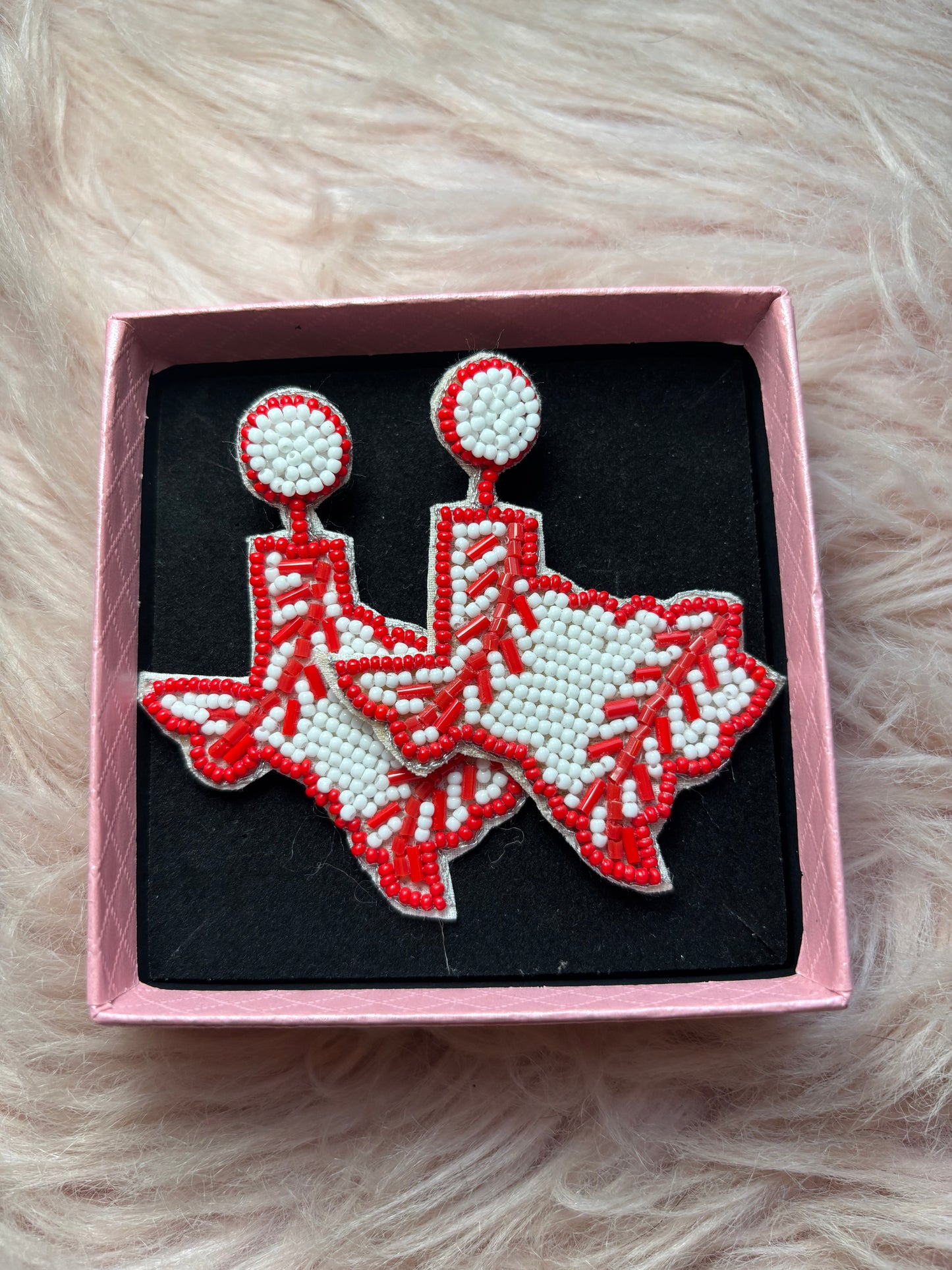 Texas Baseball Earrings