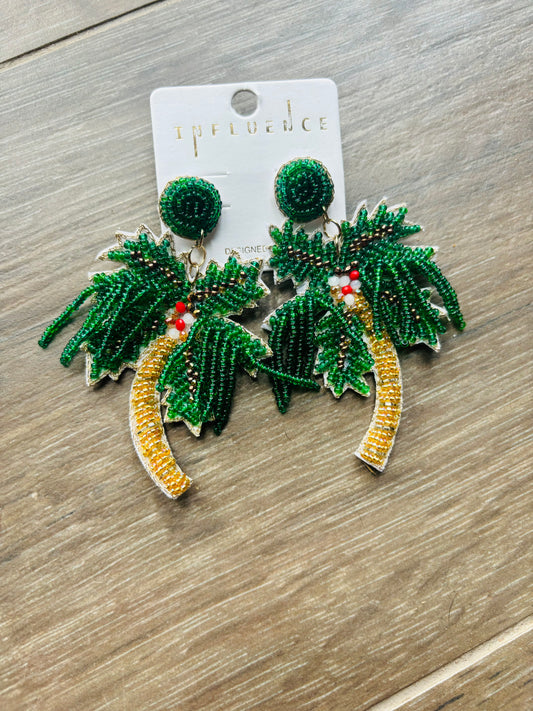 Paradise Palm Earrings