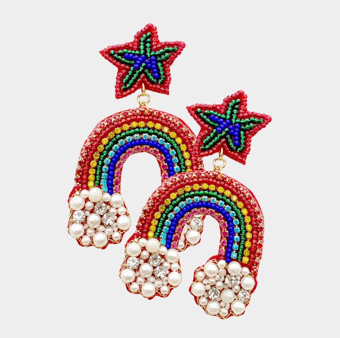 Rainbow Cloud Earrings