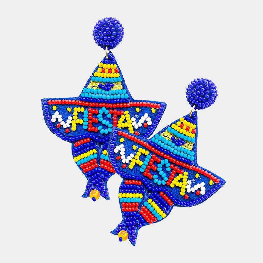 Fiesta Earrings - Blue