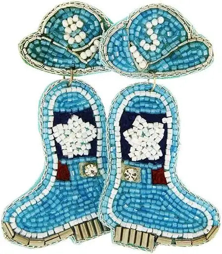 Star Cowboy Boot Earrings