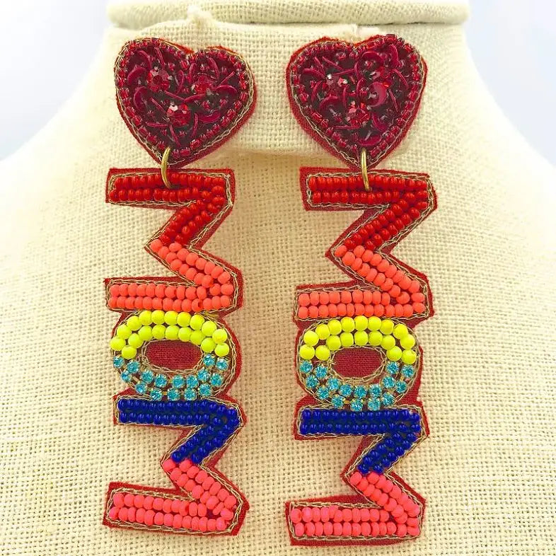 Heart Mom Earrings