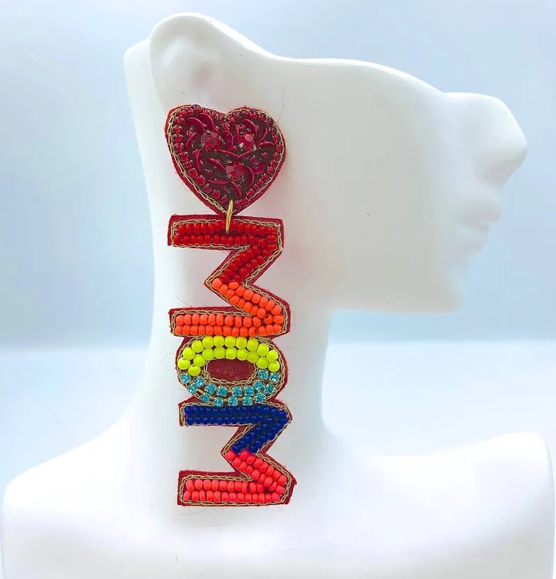 Heart Mom Earrings