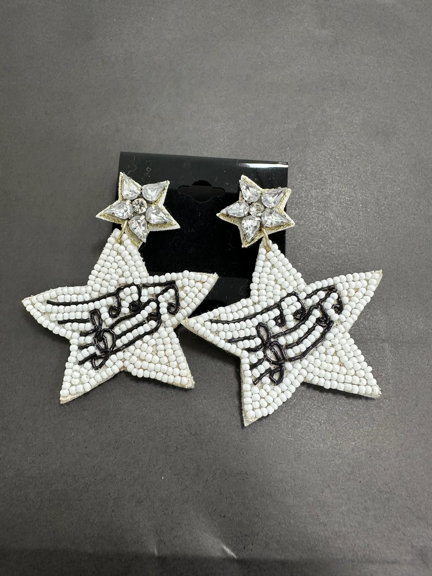 Star & Music Note Bead Earrings