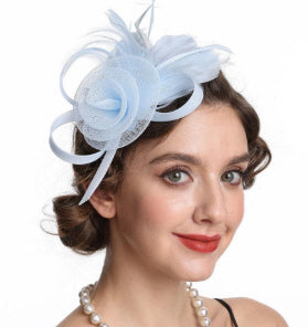 Light Blue Fascinator Hat Headband