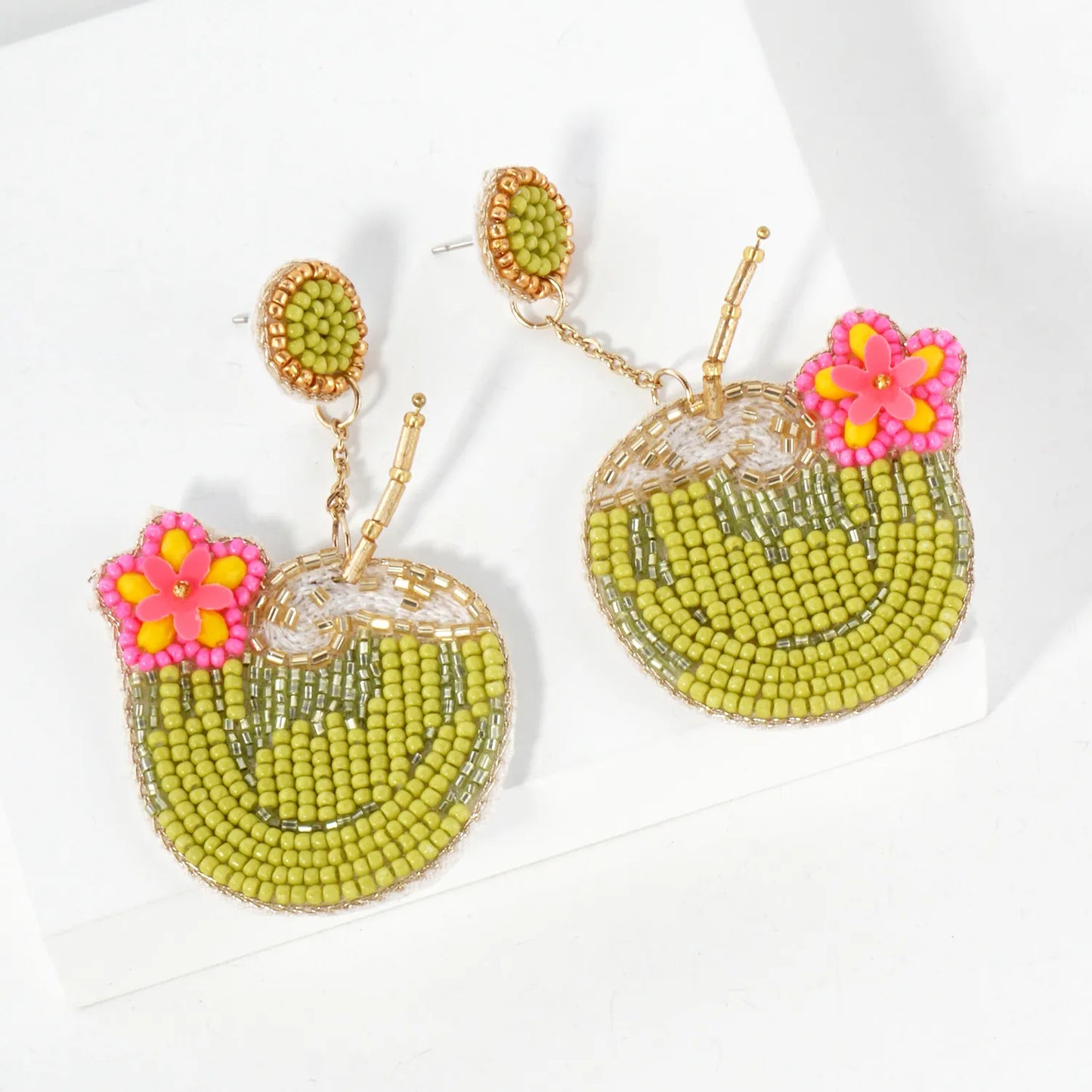 Coconut Water Bead Earrings