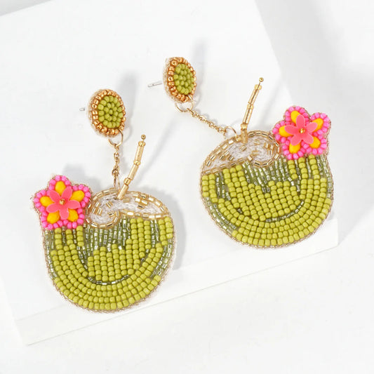 Coconut Water Bead Earrings